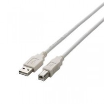 (まとめ)エレコム USB2.0ケーブル U2C-BN50WH【×5セット】