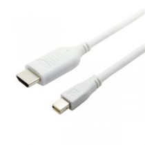 (まとめ)ミヨシ HDMI-ミニディスプレイポート変換ケーブル 1m ホワイト HDC-MD10/WH【×2セット】