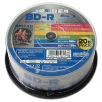 (まとめ)磁気研究所 HIDISC 録画用BD-R ホワイトプリンタブル 1～6倍速 25GB 20枚 HDBDR130RP20【×3セット】
