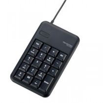 (まとめ)エレコム 2ポートUSB2.0ハブ付きコンパクトUSBテンキーパッド TK-TCM014BK【×2セット】
