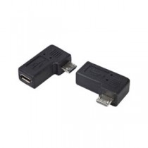 (まとめ)変換名人 変換プラグ microUSB→microUSB右L型(フル結線) USBMC-RLF【×20セット】