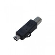 (まとめ)変換名人 変換プラグ USB B(オス)→miniUSB(オス) USBBA-M5A【×10セット】