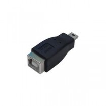 (まとめ)変換名人 変換プラグ USB B(メス)→miniUSB(オス) USBBB-M5A【×10セット】
