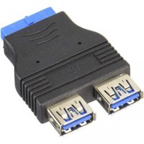 (まとめ)変換名人 M/B アクセサリー USB3.0 ピンヘッダアダプタ MB-USB3【×5セット】