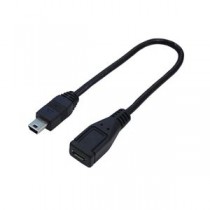(まとめ)変換名人 USBケーブル20 mini(オス)to micro(メス) USBM5A/MCB20F【×10セット】