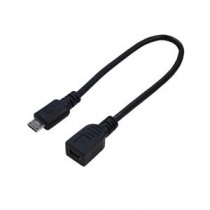 (まとめ)変換名人 USBケーブル20 micro(オス)to mini(メス) USBMCA/M5B20F【×10セット】