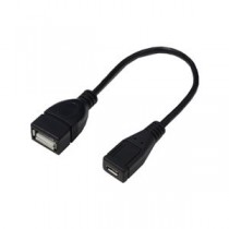 (まとめ)変換名人 USBケーブル20 A(メス) to micro(メス) USBAB/MCB20【×10セット】