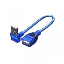 (まとめ)変換名人 USB L型ケーブル延長20(下L) USBA-CA20DL【×10セット】