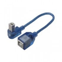 (まとめ)変換名人 USB BtypeL型ケーブル延長20(上L) USBB-CA20UL【×10セット】