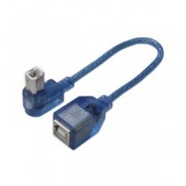 (まとめ)変換名人 USB BtypeL型ケーブル延長20(右L) USBB-CA20RL【×10セット】