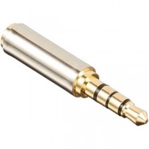 (まとめ)変換名人 AVプラグ 2.5mm(メス) to 3.5mm(オス)4極 AV/25J-35PT【×20セット】