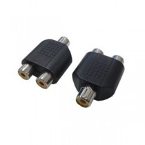 (まとめ)変換名人 AVプラグ RCA(メス)2P to RCA(メス)モノラル AV/RCA2J-RCAJM(2P)【×20セット】