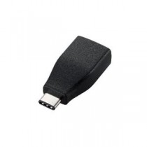 (まとめ)エレコム Type-C変換アダプタ USB3-AFCMADBK【×2セット】