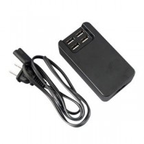 （まとめ）ブライトンネット 4ポート USB ACアダプタ BS-USBAC4PORT／BK【×2セット】