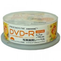 (まとめ)PREMIUM HIDISC 高品質 DVD-R 4.7GB 20枚スピンドル データ用 1-16倍速対応 白ワイドプリンタブル【写真画質】 HDVDR47JNP20SN【×5セット】