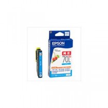 【 純正品 】 EPSON エプソン インクカートリッジ 【ICC70L シアン 増量】