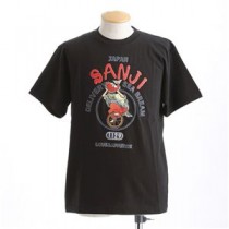 むかしむかし ワンピースコレクション 和柄半袖Tシャツ  S-2440/恵比寿サンジ 黒M