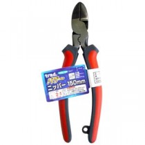 (業務用5個セット) trad パワー圧着ニッパー（DIY 工具 プライヤー） TPN-150mm レッド＆グレー