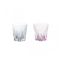 SAKURASAKU "SAKE"glass 紅白ペアセット(ピンク/クリアー) GG-02U