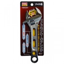 TRAD ワイドモンキーギアレンチ/作業工具 【プロ仕様】 目盛り付き TUM-3217 〔業務用/DIY用品/日曜大工/スパナ〕