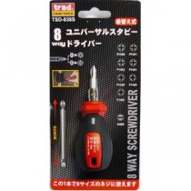 （まとめ）TRAD 差替式8WAYドライバー/作業工具 【軸長35mm】 スタビータイプ TSD-838S 〔業務用/DIY用品/日曜大工〕【×30セット】