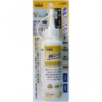 （まとめ）H&H 液体コンパウンド/研磨材 【ホーロータイル用/120ml】 日本製 水溶性/微香性 L120T ホワイト(白) 〔業務用/DIY/手作業用〕【×30セット】