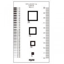 （まとめ）マイゾックス クラックスケール/測定工具 70×120mm CRKS 082801 〔業務用/プロ向け/DIY/日曜大工〕【×10セット】