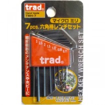 （まとめ）TRAD 六角レンチセット/作業工具 【マイクロミリサイズ/7個入】 TMH-7 〔業務用/DIY用品/日曜大工/スパナ〕【×50セット】