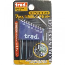 （まとめ）TRAD 六角レンチセット/作業工具 【マイクロインチサイズ/7個入】 TMI-7 〔業務用/DIY用品/日曜大工/スパナ〕【×50セット】