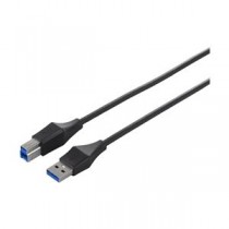 バッファロー(サプライ) ユニバーサルコネクター USB3.0 A to B スリムケーブル 2.0m ブラック BSUABSU320BK