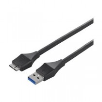 バッファロー(サプライ) ユニバーサルコネクター USB3.0 A to microB ケーブル 3.0m ブラック BSUAMBU330BK