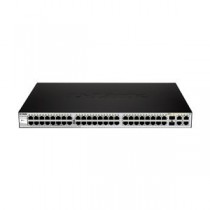D-Link 48ポート 10/100BASE-T+10/100/1000BASE-T×4(内SFP×2Combo) WEBスマートL2スイッチ(リミテッドライフタイム保証) DES-1210-52