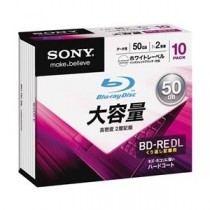 SONY データ用BD-RE 書換型 片面2層50GB 2倍速 プリンタブル 白 10枚パック 10BNE2DCPS2