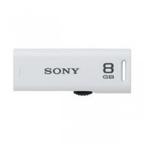 SONY USB2.0対応 スライドアップ式USBメモリー ポケットビット 8GB ホワイトキャップレス USM8GR W