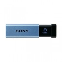 SONY USB3.0対応 ノックスライド式高速USBメモリー 8GB キャップレス ブルー USM8GT L
