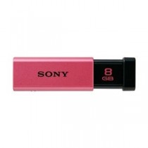 SONY USB3.0対応 ノックスライド式高速USBメモリー 8GB キャップレス ピンク USM8GT P