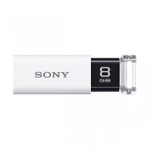SONY USB3.0対応 ノックスライド式USBメモリー ポケットビット 8GB ホワイトキャップレス USM8GU W