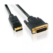 ハイパーツールズ 2m DisplayPort→DVI変換ケーブル オス・オス DPDM-2M-FP