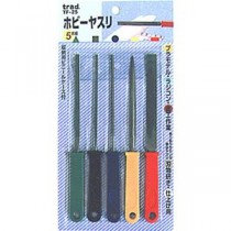 (業務用5セット) TRAD ホビーヤスリ/作業工具 【5本組×5セット】 硬質樹脂グリップ TF-25 〔DIY用品/趣味/金工作業〕