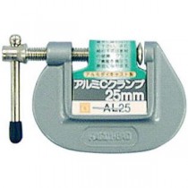 (業務用12個セット) H＆H Cクランプ/シャコ万力 【サイズ：25mm】 アルミダイキャスト製 AL25 シルバー 〔DIY用品/大工道具〕