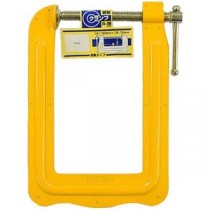 (業務用5個セット) H＆H 鋼製Cクランプ/締め具 【深アゴタイプ】 75×150mm CL-7515 イエロー(黄)
