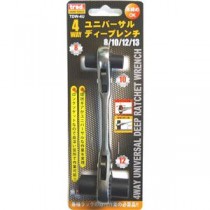 (業務用2個セット) TRAD 4WAYユニバーサルディープレンチ 【サイズ：8/10/12/13mm】 首振り角度：15度 本締め可 TDW-4U