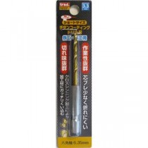 (業務用15個セット) TRAD 六角軸ショートチタンドリル/先端工具 【鉄工・木工用】 穴径：3.3mm TTD-3.3 〔DIY用品/大工道具〕