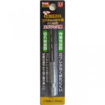 (業務用15個セット) TRAD 六角軸ショートコバルトドリル/先端工具 【ステンレス用】 穴径：2.5mm TCD-2.5 〔DIY/大工道具〕