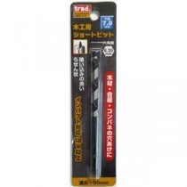 (業務用5個セット) TRAD 木工用ショートビット/先端工具 【穴径：7mm】 インパクト12V対応 TWS-7.0 〔DIY用品/大工道具〕