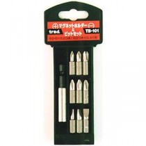 (業務用5個セット) TRAD マグネットホルダー＆ビットセット/先端工具 TBー101〔DIY用品/大工道具〕