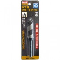 (業務用5個セット) TRAD 木工用ショートビット/先端工具 【穴径：18mm】 インパクト12V対応 TWS-18.0 〔DIY用品/大工道具〕