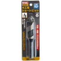 (業務用3個セット) TRAD 木工用ショートビット/先端工具 【穴径：20mm】 インパクト12V対応 TWS-20.0 〔DIY用品/大工道具〕