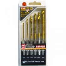 (業務用2セット) TRAD 木工用ドリルソーセット/先端工具 【電気ドリル用/6本組×10セット】 六角軸 TCD-606 〔DIY/大工道具〕