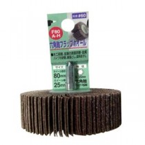 (業務用2個セット) H＆H 六角軸フラップホイール/先端工具 【#60 ホイール径：80ｍｍ】 インパクト対応 日本製 F80A-H